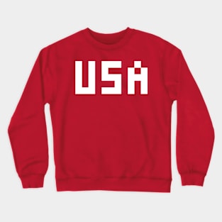 Pixel USA White Letters Crewneck Sweatshirt